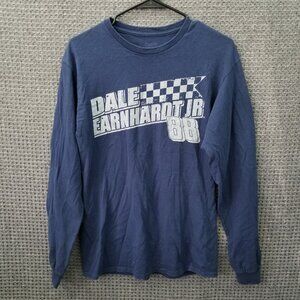 Dale Earnhardt Jr. Blue Long Sleeve T Shirt Men's M